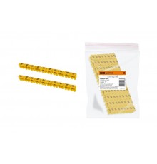 Маркер наборный - символ "N" желтый 1,5 мм2 (150 шт.)   SQ0534-0011  TDM