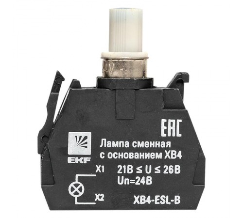 Лампа сменная c основанием XB4 синяя 24В EKF PROxima    XB4-ESL-B   EKF 