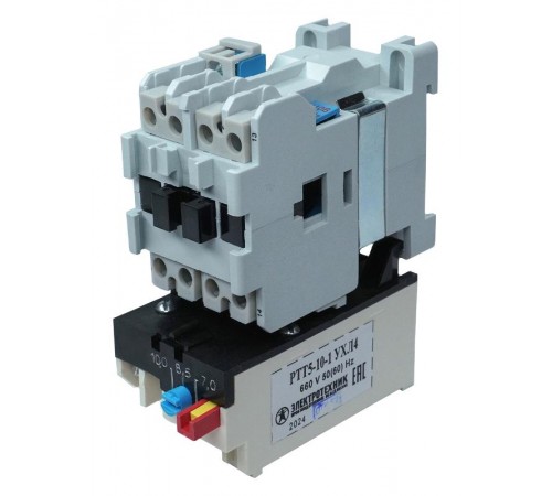ПМ12-010200 УХЛ4 В, 110В/50Гц, 1з, 10А, нереверсивный, с реле РТТ5-10-1 7,0-10,0А, IP00, пускатель электромагнитный (ЭТ)  ET007020  Электротехник