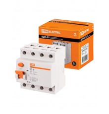 Выключатель дифференциальный (УЗО) ВД1-63 4п 25А 300мА тип AC  SQ0203-0031  TDM