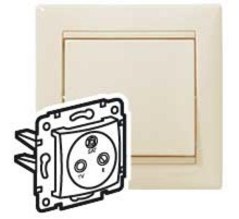 Valena Сл. кость Розетка TV-FM-SAT проходная 2400MHz 14дБ  774337  Legrand