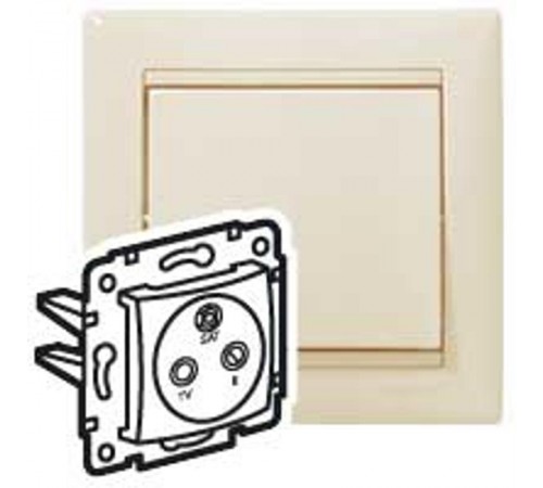 Valena Сл. кость Розетка TV-FM-SAT проходная 2400MHz 14дБ  774337  Legrand