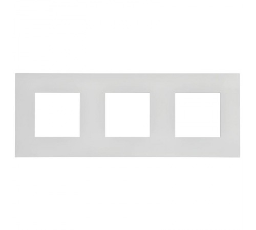 SKANDY Рамка 3-местная SK-F03W арктический белый  SK-M32-K01  IEK