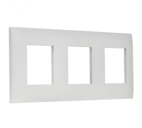 SKANDY Рамка 3-местная SK-F03W арктический белый  SK-M32-K01  IEK