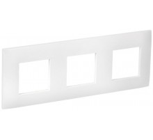 SKANDY Рамка 3-местная SK-F03W арктический белый  SK-M32-K01  IEK