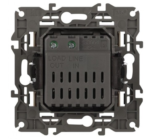 14-4101-02 Светорегулятор поворотно-нажимной, 400ВА 230В, IP20, Эра Elegance, сл.кость  Б0034340  ЭРА