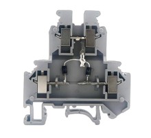 Клемма со встроенным диодом, винтовой зажим, 4 точки подключения, 4 кв.мм, серая  GUR-D-E  DKC