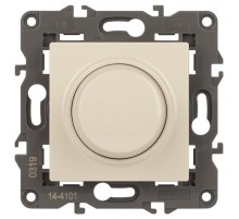 14-4101-02 Светорегулятор поворотно-нажимной, 400ВА 230В, IP20, Эра Elegance, сл.кость  Б0034340  ЭРА