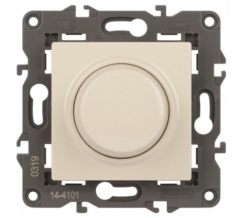 14-4101-02 Светорегулятор поворотно-нажимной, 400ВА 230В, IP20, Эра Elegance, сл.кость  Б0034340  ЭРА