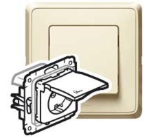 Cariva Сл. кость Розетка с/з IP44  773745  Legrand