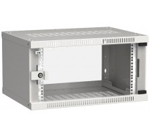 Шкаф LINEA WE 6U 600x450мм дверь стекло серый  LWE3-06U64-GF  ITK