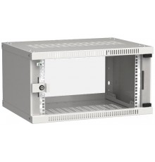 Шкаф LINEA WE 6U 600x450мм дверь стекло серый  LWE3-06U64-GF  ITK