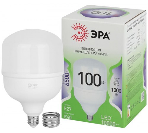 Лампа светодиодная  GREEN LINE LED POWER T140-100W-865-E27/E40 GL Е27/Е40 100 Вт колокол холодный свет  Б0067055  ЭРА