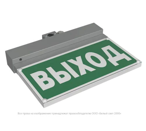Световой указатель аварийного освещения BS-NEXTRINO-71-S1-INEXI3 Gray  a15512  Белый свет