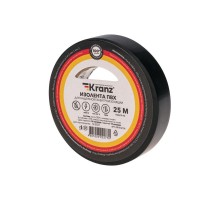 Изолента ПВХ 0.13х15 мм, 25 м, черная  KR-09-2106  Kranz