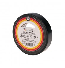 Изолента ПВХ 0.13х15 мм, 25 м, черная  KR-09-2106  Kranz