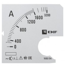 Шкала сменная для A721 1600/5А-1,5 PROxima  s-a721-1600  EKF