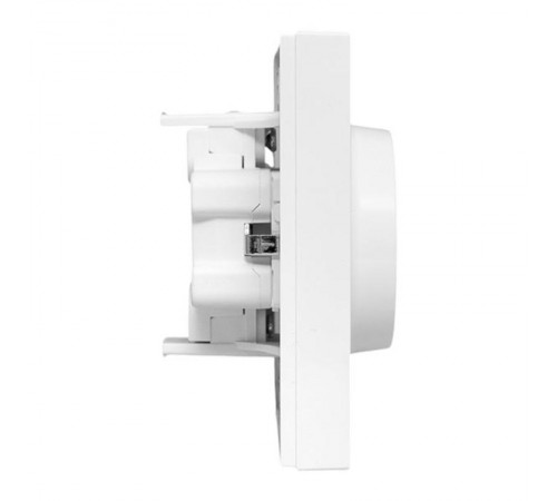 Механизм розетки двойной, 16А, с заземлением, со шторками, с рамкой, белый Эпика EKF  UP1-SOW-211  EKF