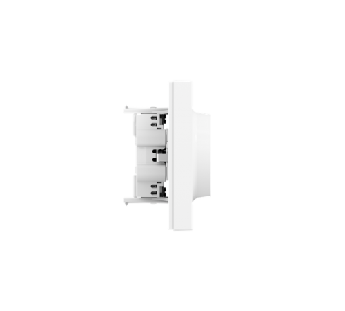 Механизм розетки двойной, 16А, с заземлением, со шторками, с рамкой, белый Эпика EKF  UP1-SOW-211  EKF