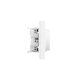 Механизм розетки двойной, 16А, с заземлением, со шторками, с рамкой, белый Эпика EKF  UP1-SOW-211  EKF