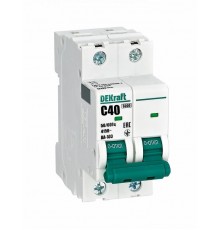 Выключатель автоматический двухполюсный ВА-103 2Р 40А характеристика C 6кА  12293DEK  DEKraft
