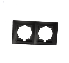 Рамка 2-х постовая горизонтальная графит "Лама"  SQ1815-0630  TDM