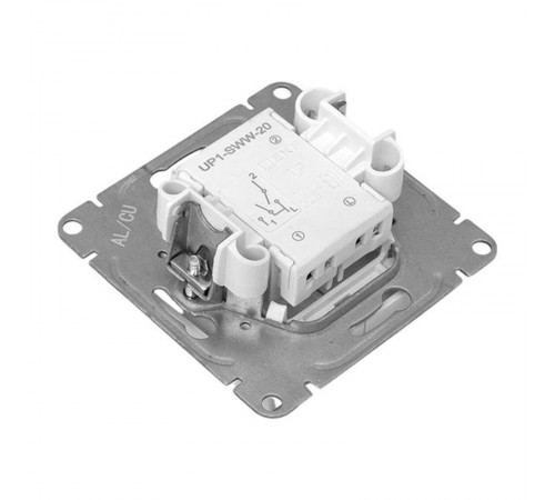 Механизм выключателя, двухклавишный, белый Эпика EKF  UP1-SWW-20  EKF