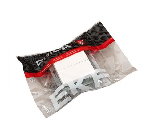 Механизм выключателя, двухклавишный, белый Эпика EKF  UP1-SWW-20  EKF