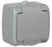 AQUATIC Розетка 1-местная О/У с/з 16АРСш12-2-А IP54 IEK  ERA12-K03-16-54  GENERICA