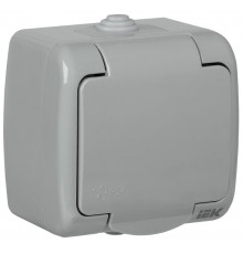 AQUATIC Розетка 1-местная О/У с/з 16АРСш12-2-А IP54 IEK  ERA12-K03-16-54  GENERICA