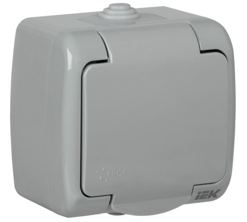 AQUATIC Розетка 1-местная О/У с/з 16АРСш12-2-А IP54 IEK  ERA12-K03-16-54  GENERICA