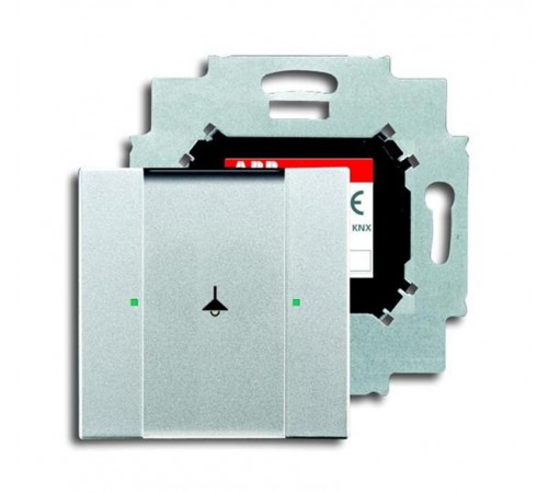 6125/01-83-500 Сенсор 1-кл. с коплером в комплекте, серебристый алюминий  6115-0-0207  2CKA006115A0207  ABB