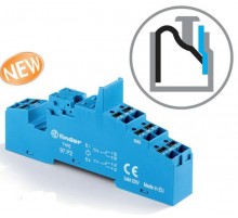 Розетка с безвинтовыми клеммами Push-in для реле 46.52; применяются модули 86.30, 99.02; в комплекте пластиковая клипса 097.01  97P2SPA  Finder