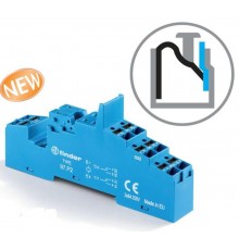 Розетка с безвинтовыми клеммами Push-in для реле 46.52; применяются модули 86.30, 99.02; в комплекте металлическая клипса 097.71  97P27SMA  Finder