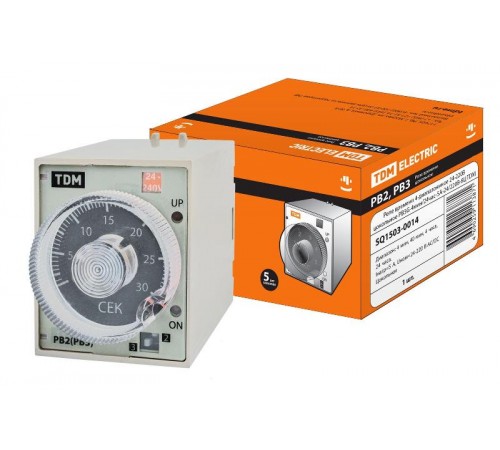 Реле времени РВ3G-4мин/24час-5A-24/220В-8Ц   SQ1503-0014  TDM