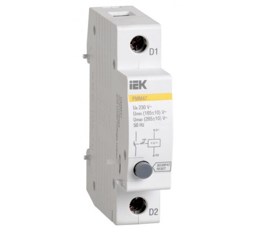 Расцепитель минимального и максимального напряжения РММ47 новая серия на DIN-рейку  MVA01D-RMM  IEK