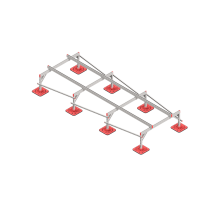 Опорная конструкция для установки оборудования TECHNORAPTOR FOOT 1500х4000 тип 2  KM-TR-F-SSEI-1500-4000-2  КМ - профиль
