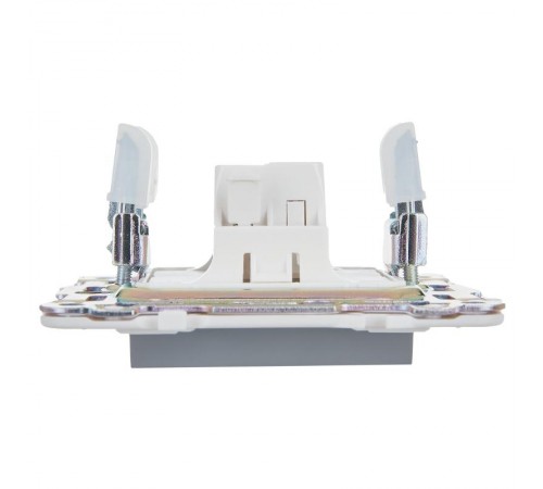 SKANDY Выключатель 1-клавишный кнопоч. 10А SK-V14Gr серый  SK-V17-0-10-K03  IEK