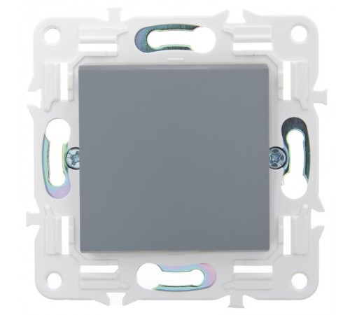 SKANDY Выключатель 1-клавишный кнопоч. 10А SK-V14Gr серый  SK-V17-0-10-K03  IEK