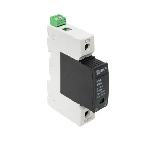 Ограничитель импульсных напряжений серии ОПВ-C/1P In 20кА 400В (с сигнализацией) EKF PROxima  opv-c1  EKF