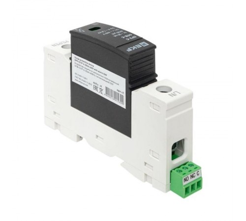 Ограничитель импульсных напряжений серии ОПВ-C/1P In 20кА 400В (с сигнализацией) EKF PROxima  opv-c1  EKF