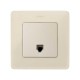 Simon 82 Накладка на телефонную розетку RJ-11, RJ-12, S82 Detail слоновая кость  82062-61  Simon