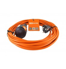 Удлинитель-шнур силовой УШ10  (штепс. гнездо, 30м ПВС 2х1,0)  SQ1301-0607  TDM