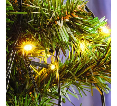 Гирлянда елочная  500 диодов  2700К, CL92   10 веток (5м) + 1.5м зеленый шнур, IP44  32377  FERON