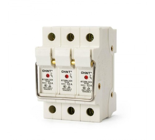 Держатель плавких вставок с индикацией RT28N-32X 10х38 3П (R)  520488  CHINT