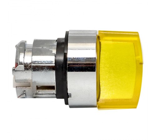 Исполнительный механизм переключателя ХB4 желтый на 3 положения с фиксацией, с подсветкой с короткой ручкой EKF PROxima    XB4BD3FL-Y   EKF 