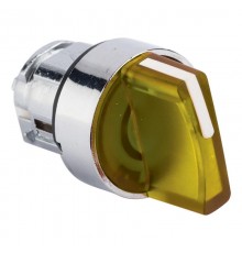 Исполнительный механизм переключателя ХB4 желтый на 2 положения возвратный без фиксации, с подсветкой с короткой ручкой EKF PROxima    XB4BD2L-Y   E