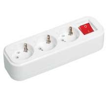 Розетка переносная разб. с выкл. К03В 3 места CLASSIC  KYP11-16-03-00-ZK  IEK