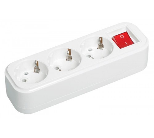 Розетка переносная разб. с выкл. К03В 3 места CLASSIC  KYP11-16-03-00-ZK  IEK