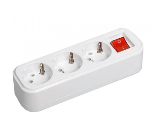 Розетка переносная разб. с выкл. К03В 3 места CLASSIC  KYP11-16-03-00-ZK  IEK